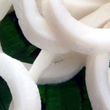 Viveros Sarrikobaso anillas de calamar en ensalada